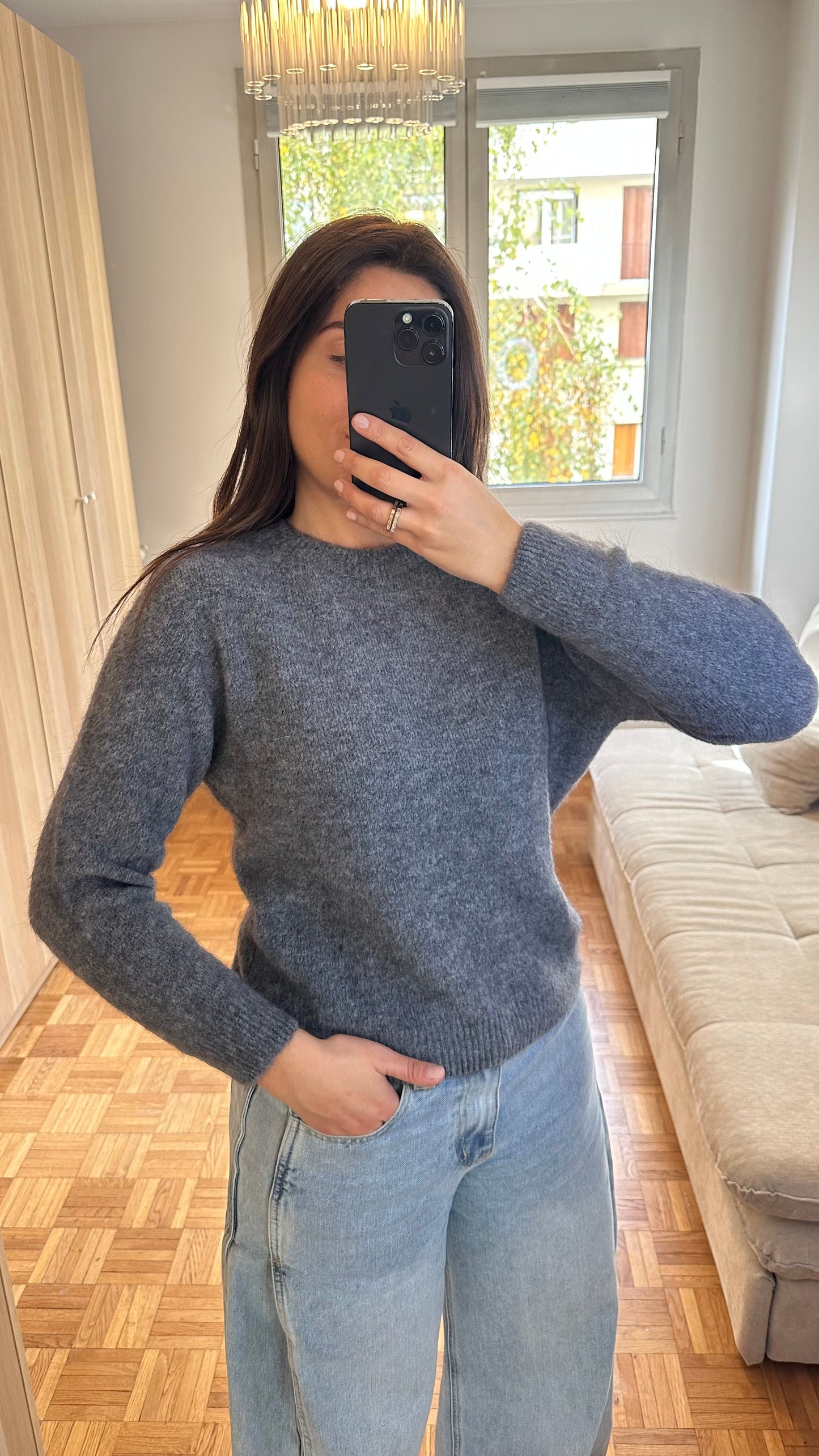 PULL BABY ALPAGA GRIS