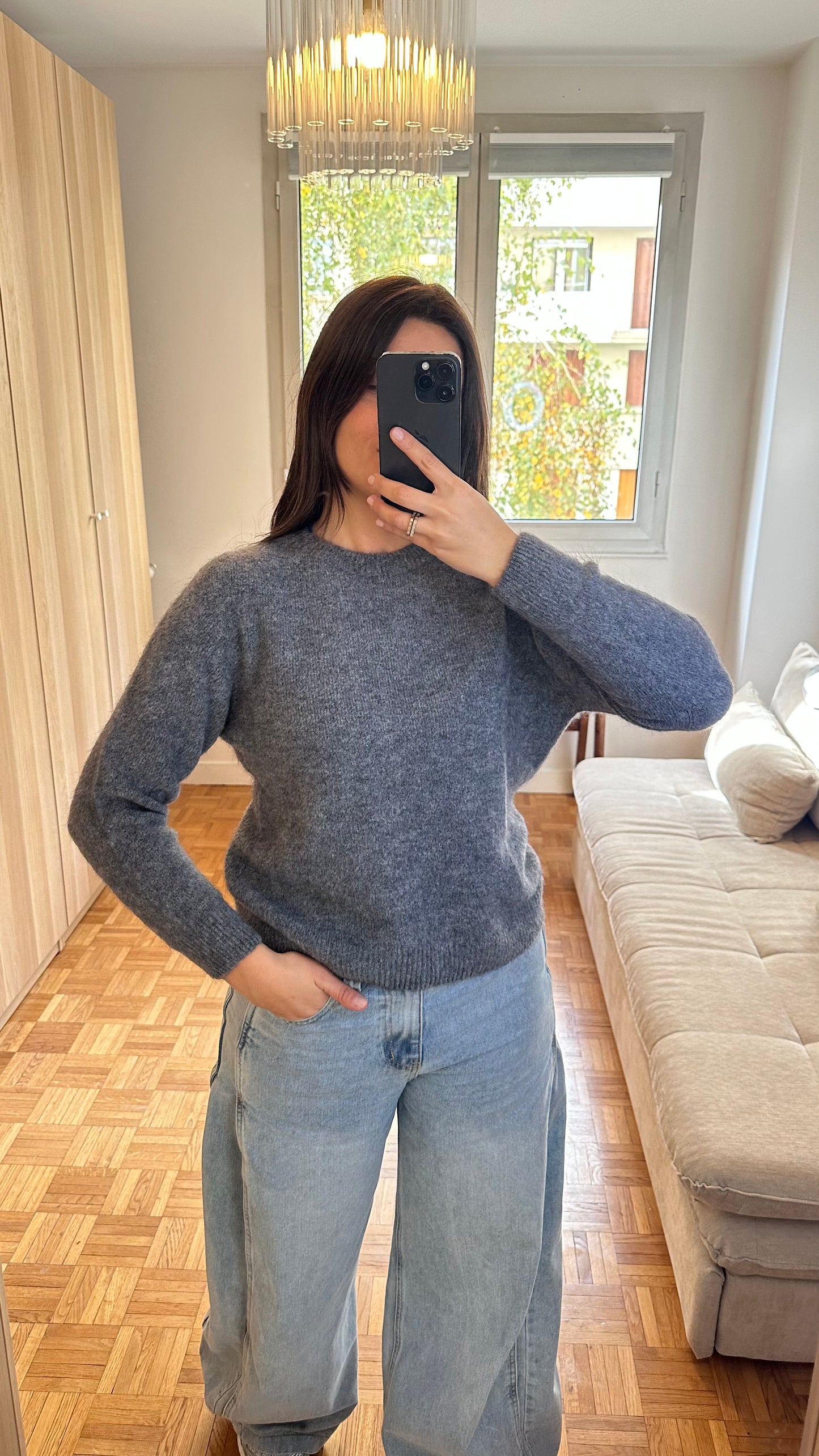 PULL BABY ALPAGA GRIS